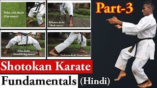 karate fundamentals and techniques Hindi Part-3