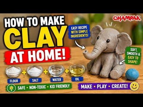How To Make Clay at Home for Kids - Kids Science Experiments