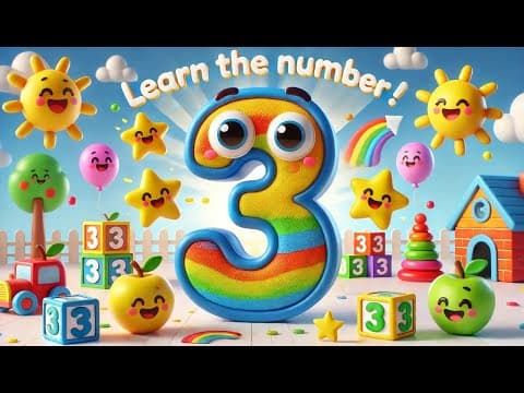 Number 3 for Kids | Learn to Count with Fun Activities | Fefdy Prime