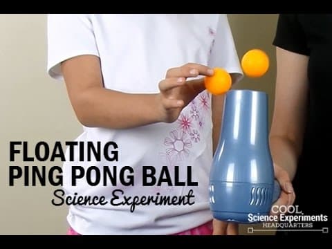 Floating Ping Pong Ball Science Experiment