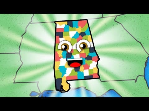 Alabama - Counties and Geography of Alabama - 50 States of America