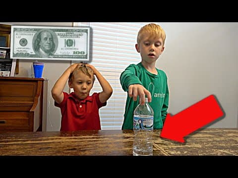 Last to Miss a Bottle Flip wins 100 2 ft THAT IS AMAZING|Colin Amazing