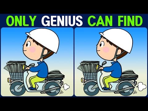 Brain exercise quiz! Find the difference │ Enchanting concentration time!