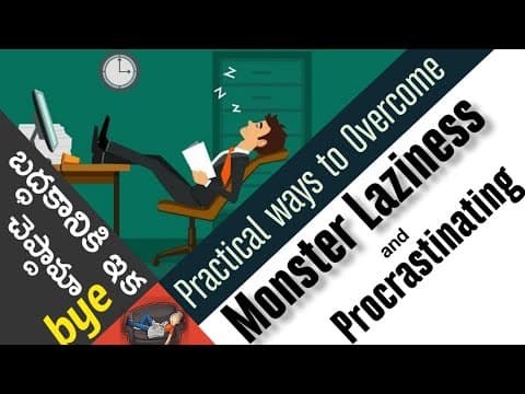 How to overcome laziness - 6 ways to overcome laziness - how to avoid laziness and procrastinating