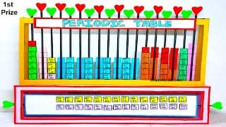 periodic table working model 3d - diy - chemistry model - science project