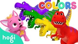 Learn Colors with Dinosaurs Eggs  | Colors Songs | Kids Learn Colors | Pinkfong Hogi