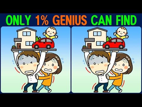 【Find the Difference】 For your healthy brain! Find the difference in 90 seconds!