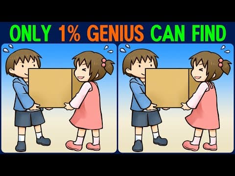 Puzzle / Find the Difference │ Concentrating and having fun makes your brain look younger!