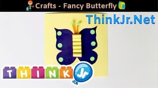 CRAFTS - How to make a Fancy Butterfly  | DIY | Easy crafts | ThinkJr creations