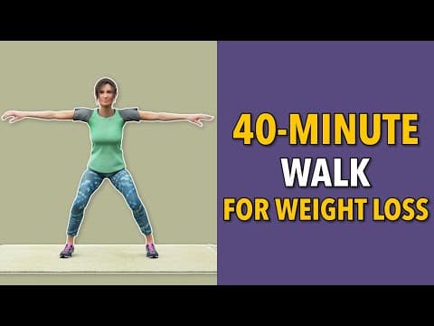 40-Minute Steady Walk For Weight Loss - New Exercises