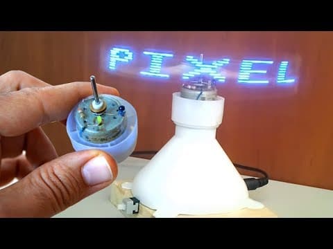 How to make a programmable LED Fan at home - Hologram fan led