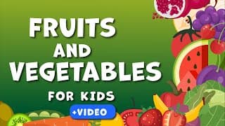 Fruits & Vegetables FOR KIDS! Learning fruits and vegetables. Educational video for young children