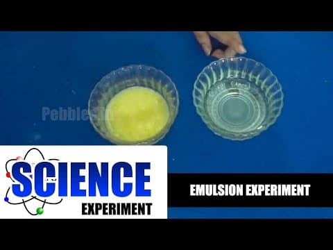 Science Experiment - 9 | Emulsion Experiment | Easy Chemistry Experiments