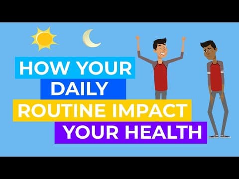 How your daily routine impact your health- healthy and unhealthy people habits