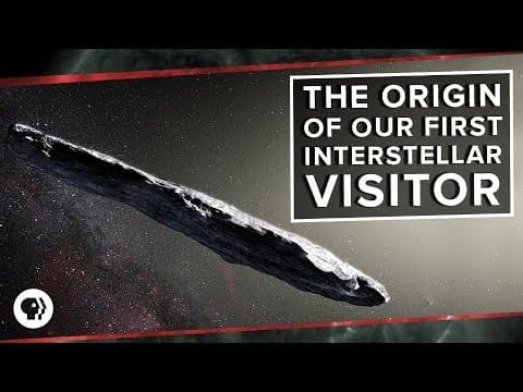The Origin of 'Oumuamua, Our First Interstellar Visitor | Space Time - YouTube