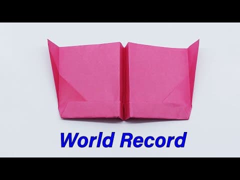 How To Make a World Record Paper Airplane - Best Paper Plane That's Fly Far