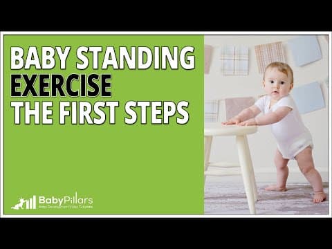Baby Standing Exercise The First step in learning 9-12 months