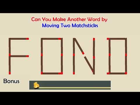Can you make another word from the existing one? | Matchstick Word Puzzles #61 | Brain Teaser