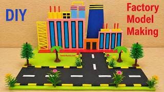 Air pollution in Factory Working Model 3d Science Project