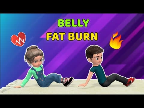 BELLY FAT BURNING WORKOUT FOR KIDS: CARDIO + CORE EXERCISE