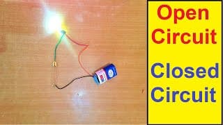 open circuit and closed circuit working model | science project