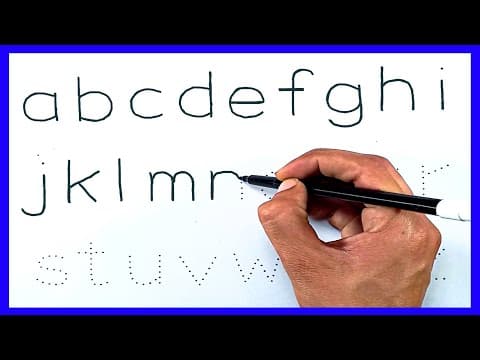 Tracing - tracing letters - tracing letters for kids - writing alphabet letters
