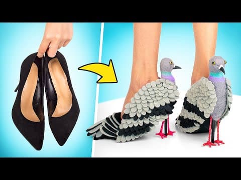 You have never seen such unusual pigeon shoes