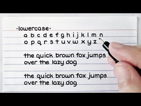 My handwriting - lowercase and uppercase cursive and print