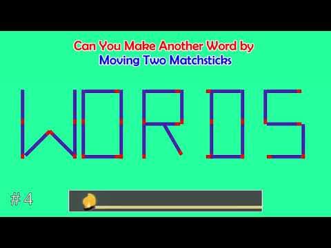 Can you make another word from the existing one? | Matchstick Word Puzzles #34 | Brain Teaser