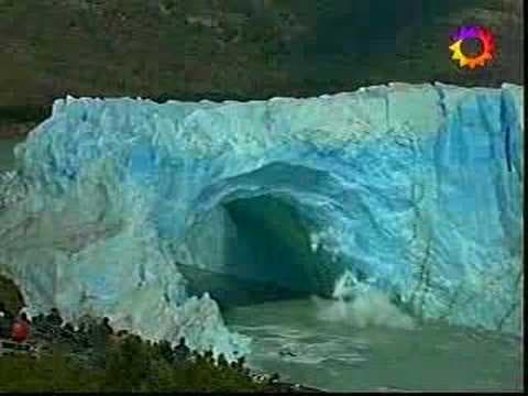 Melting Glaciers - Ice Breaking off