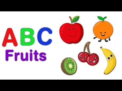 ABC Fruits-A to Z Fruits Name-Fruits Name for Kids in English-Fruits Vocabulary For Kids