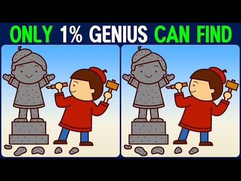 Brain exercise quiz! Find the difference between! │ Relaxing concentration time!