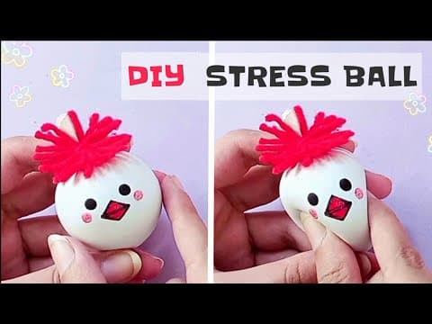 How to make Stress Ball at Home - DIY Fidget toy! Viral fidget toys - Balloon Squishy ball