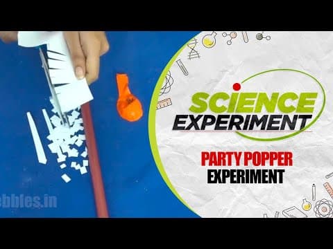 Science Experiment - 16 | Party Popper Experiment | Easy Chemistry Experiments