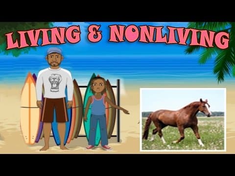 Living and Non-Living Things - Science Lesson for Preschool & Kindergarten Kids