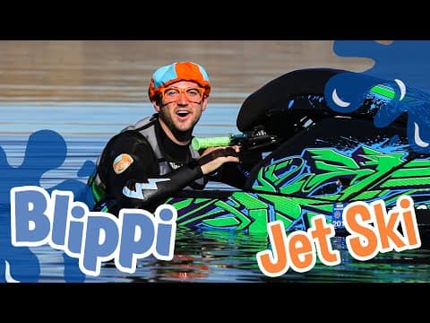 Jet ski with blippi - explore with blippi - educational videos for toddlers