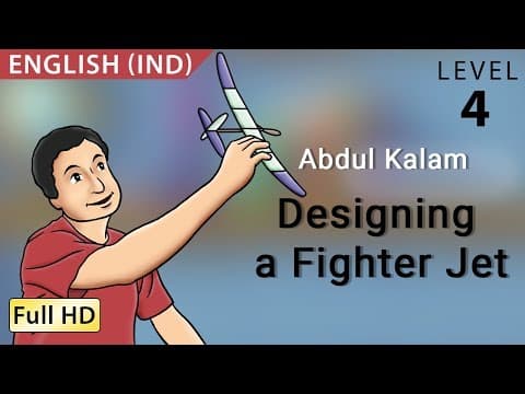Abdul Kalam Designing a Fighter Jet Learn English  - Story for Children BookBoxcom