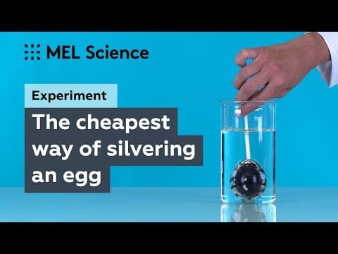 How to make a silver egg with a common soot Silver Eggshell experiment
