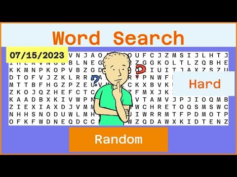 Word Search - Challenge  Ep589