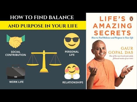 Life's amazing secrets book summary in hindi by gaur gopal das