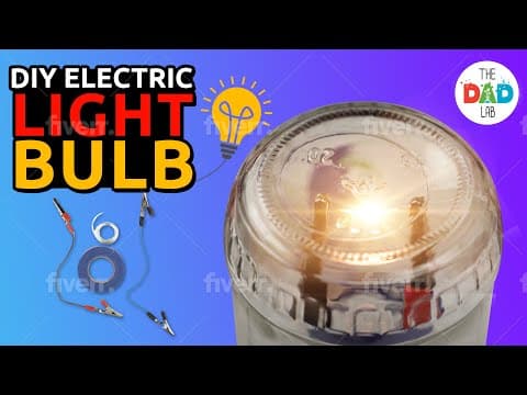 How To Make a Light Bulb at Home | Cool Electricity Science Experiment