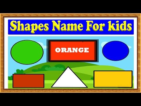 Shapes name for kids - kids learning - learn shapes name - learn shapes with colors