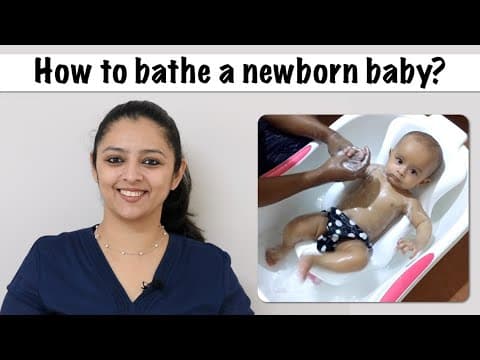 1 साल (1 year) से छोटे बच्चों को कैसे नहलाएं-how to bathe a baby (upto 1 year)