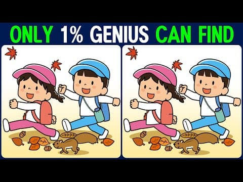 Puzzle / Find the Difference │ Increase your concentration to keep your brain healthy!