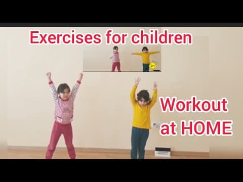 Fitness workout for kids - at Home exercises - daily exercises