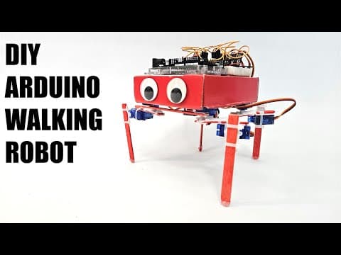 How to Build a Walking Arduino Robot |Quadruped with Cheap Materials