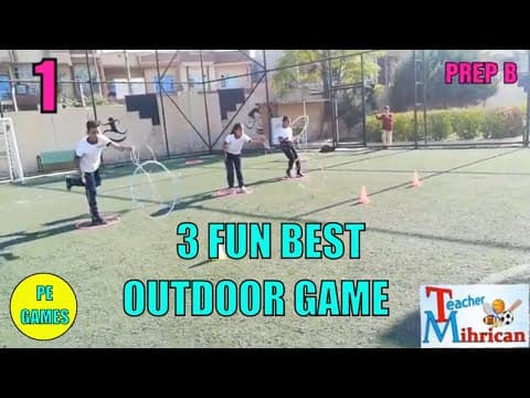 3 Fun Outdoor Games - 3 hula hoop games - 3 pe games - physical education