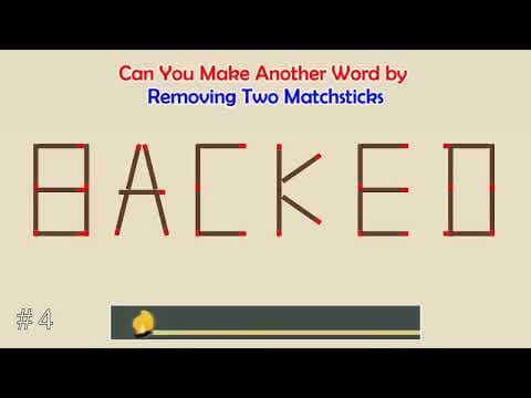 Can you make another word from the existing one? | Matchstick Word Puzzles #46 | Brain Teaser