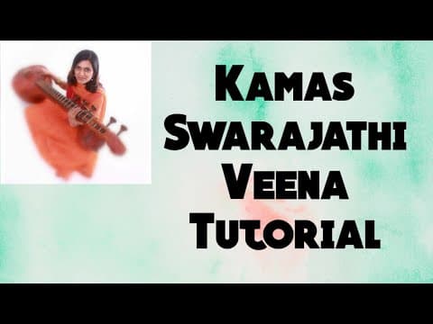 Kamas swarajathi | Veena for beginners | Learn Veenai| Tutorial | Ranjani Mahesh