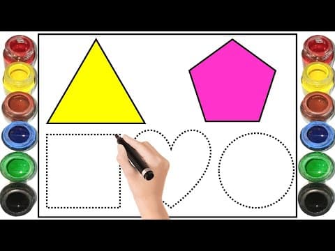 Shapes Drawing Shapes for children Shapes name Shapes song triangle circle Shapes song kids
